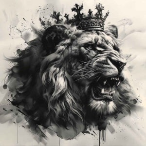 lions tattoo design ideas enhanced shading bold lines symbolising resilience