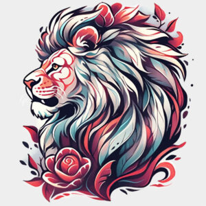lions tattoo design ideas Realism deep shadows detailed fur endurance and power