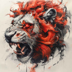 lions tattoo design ideas color saturation detailed fur for forearm