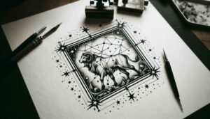 lions tattoo design ideas bold color detailed fur symbolising strength