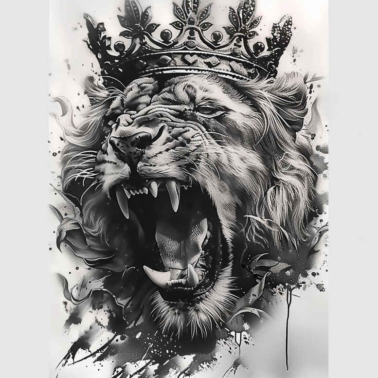 lions tattoo design ideas Realism inner glow detailed shading represents endurance