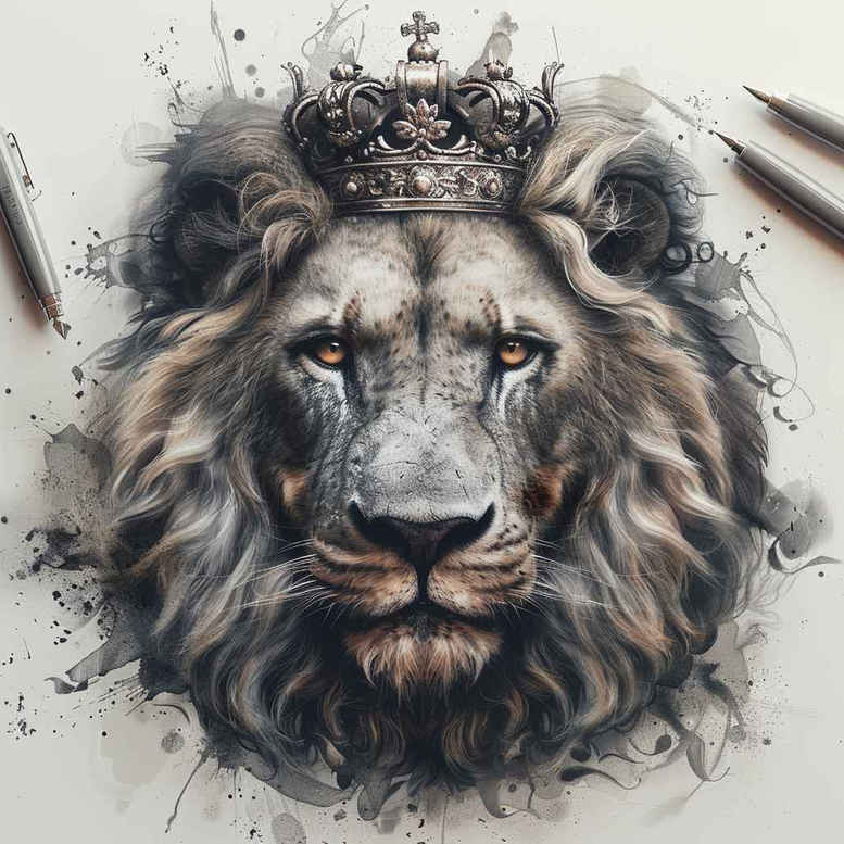 lions tattoo design ideas Realism portrait realism detailed shading symbol of strength