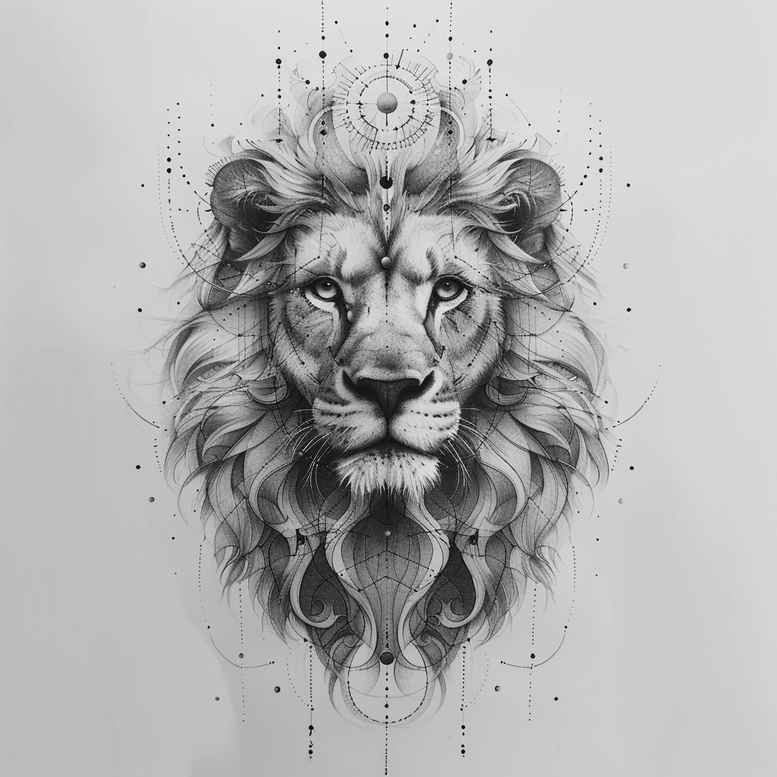 lions tattoo design ideas rich blacks dynamic pose for biceps