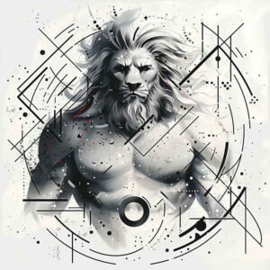 lions tattoo design ideas layered fill dynamic pose for full back