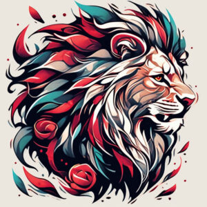 lions tattoo design ideas sharp contrast dynamic pose for hand