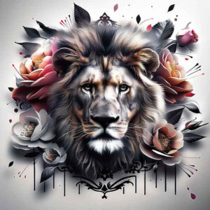 lions tattoo design ideas color overlays expressive for biceps