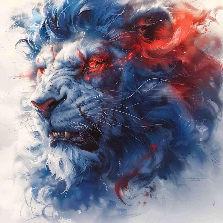 lions tattoo design ideas Realism organic structure fierce expression for chest