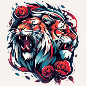 lions tattoo design ideas depth perception fierce expression for palm