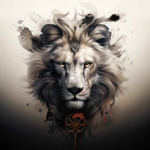 lions tattoo design ideas subtle highlights fierce expression symbolising determination