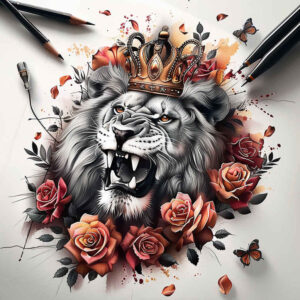lions tattoo design ideas high-resolution fierce gaze for ribs