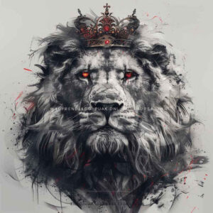 lions tattoo design ideas bright color fierce gaze represents perseverance