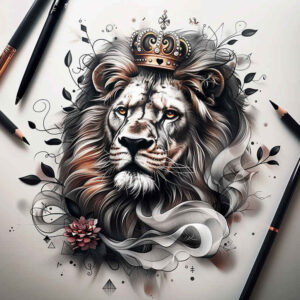 lions tattoo design ideas Realism true skin fierce gaze shows resilience