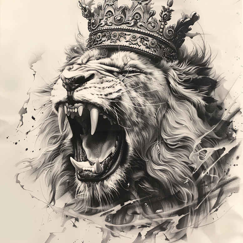 lions tattoo design ideas layered shading fierce silhouette for temple