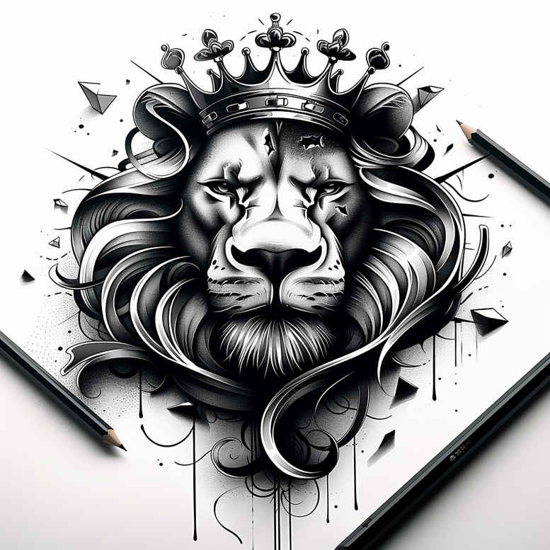 lions tattoo design ideas artistic shading fierce silhouette stands for resilience