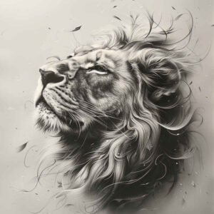 lions tattoo design ideas black-and-white guardian embodying courage