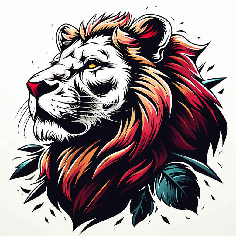 lions tattoo design ideas true-to-life guardian for ribs