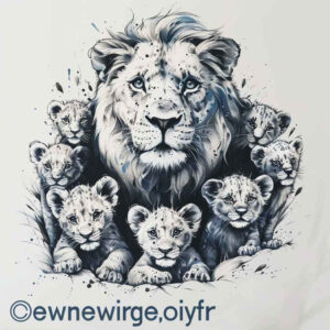 lions tattoo design ideas Realism precise gradient layered fur endurance and power