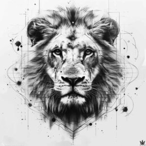 lions tattoo design ideas rich shading layered fur for sternum