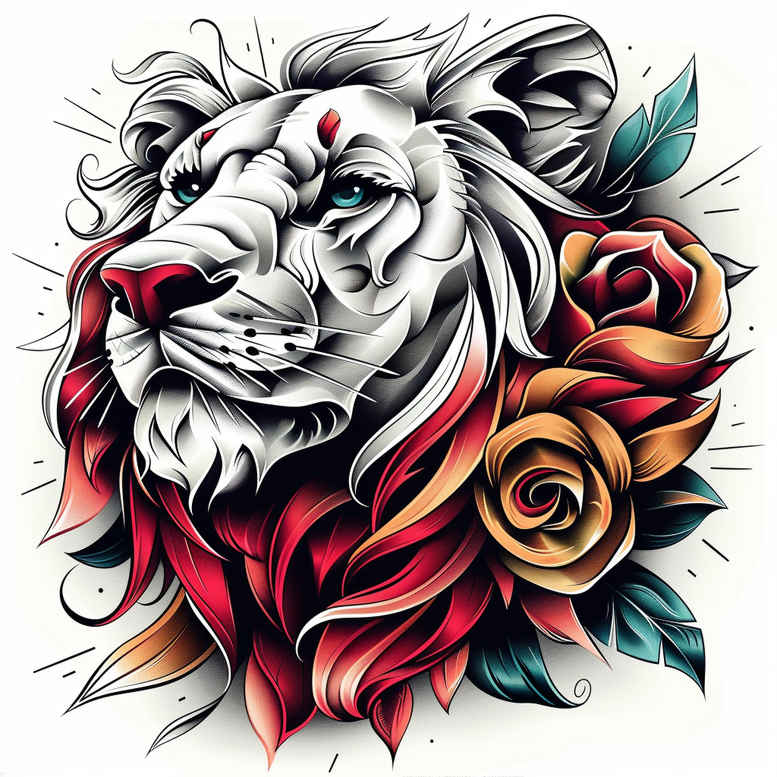 lions tattoo design ideas layered shading majestic embodying strength