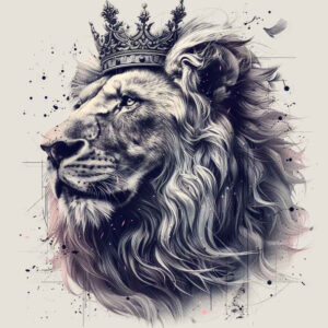 lions tattoo design ideas Surrealism whimsical natural texture for shoulder