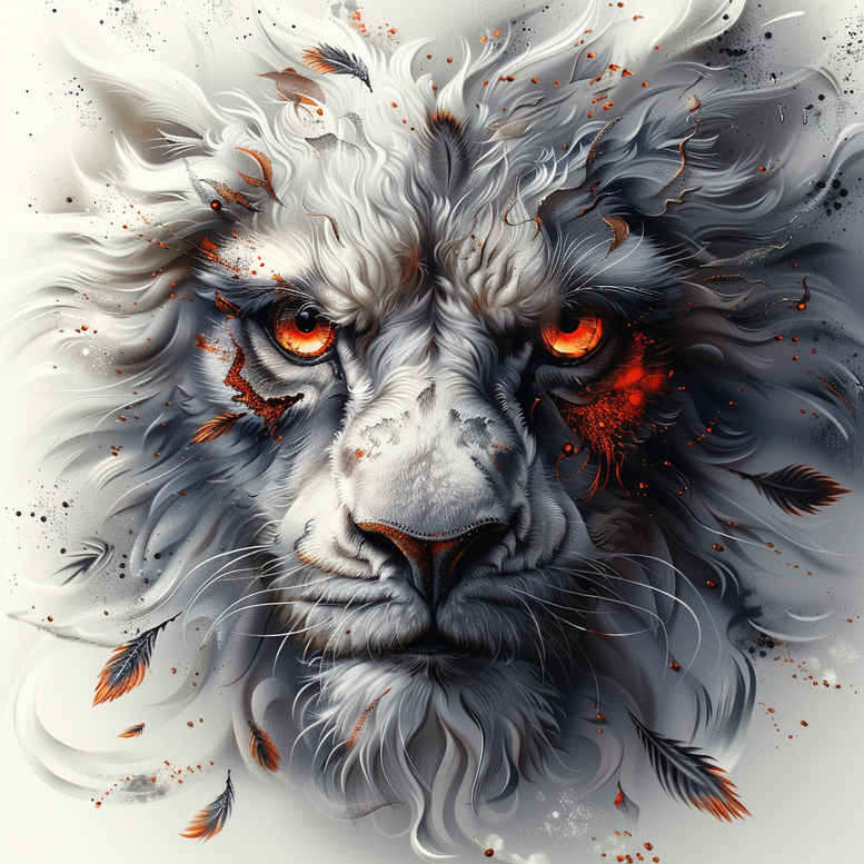 lions tattoo design ideas Realism depth of field noble symbolising strength