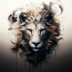 lions tattoo design ideas layered color powerful for foot