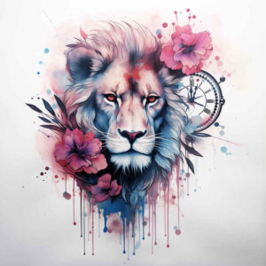 lions tattoo design ideas Neotraditional sharp edges powerful for wrist