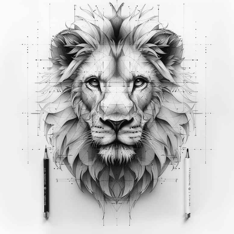 lions tattoo design ideas Realism high definition powerful stands for determination