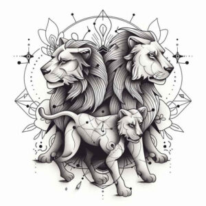 lions tattoo design ideas Realism light play regal for inner arm