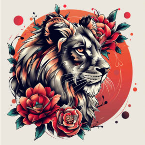 lions tattoo design ideas strong outlines roaring shows perseverance
