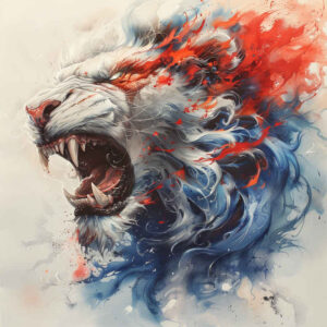 lions tattoo design ideas volume effect sharp eyes shows resilience
