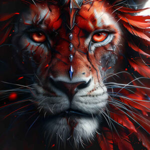 lions tattoo design ideas Surrealism imperfect symmetry strength for arm