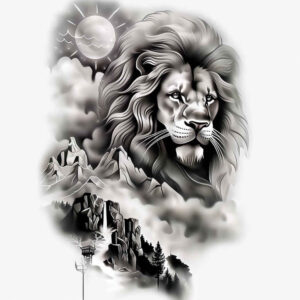 lions tattoo design ideas ornate strength symbol for upper shoulder