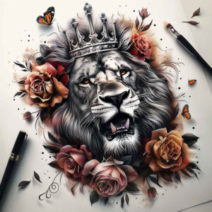 lions tattoo design ideas beyond reality symbolic embodying determination