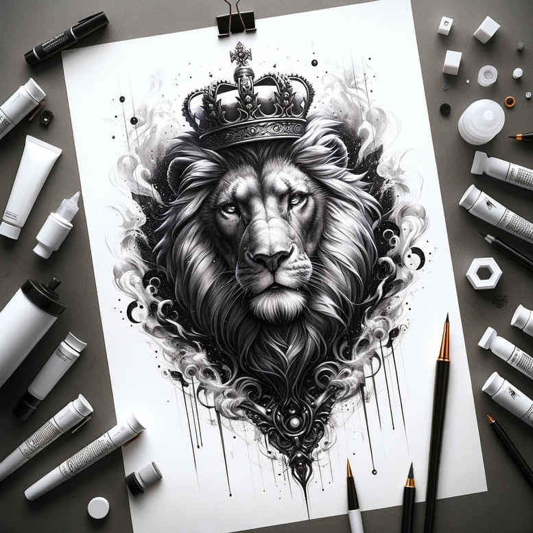 lions tattoo design ideas realistic wild nature for wrist side