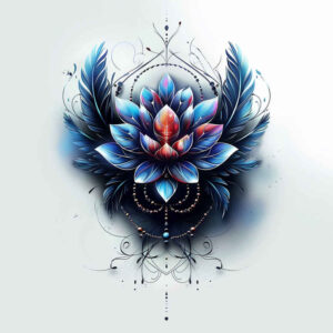 delicate-lotus – tattoo design ideas free ai generated – pure-motif – for-sternum – Gallery: lotuses-inkby-ai