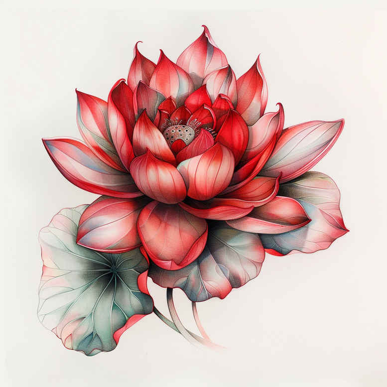 fine-line-lotus – tattoo design ideas free ai generated – elegant – for-inner-arm – Gallery: lotuses-inkby-ai