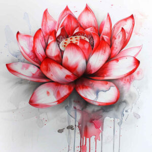fine-line-lotus – tattoo design ideas free ai generated – slender – for-outer-arm – Gallery: lotuses-inkby-ai