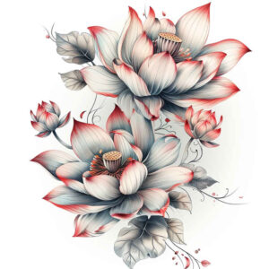 geometric-lotus – tattoo design ideas free ai generated – unadorned – for-hand – Gallery: lotuses-inkby-ai