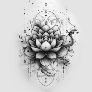 lotus-and-calm – tattoo design ideas free ai generated – micro-symbol – for-hand – Gallery: lotuses-inkby-ai