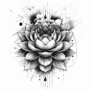 lotus-glow – tattoo design ideas free ai generated – dainty – for-elbow – Gallery: lotuses-inkby-ai