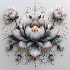 lotus-glow – tattoo design ideas free ai generated – lightweight – for-wrist – Gallery: lotuses-inkby-ai