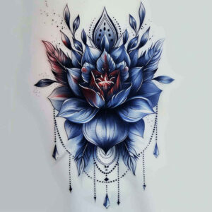 lotus – tattoo design ideas free ai generated – elegant – for-upper-arm – Gallery: lotuses-inkby-ai