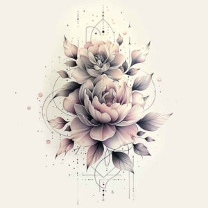 lotus-light-symbol – tattoo design ideas free ai generated – tiny-tattoo – for-upper-thigh – Gallery: lotuses-inkby-ai