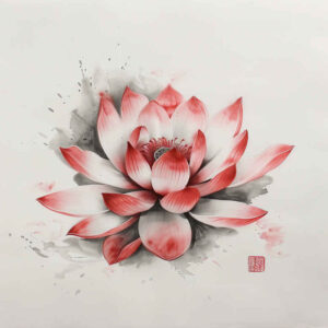 lotus-peace-symbol – tattoo design ideas free ai generated – symbol-mark – for-foot – Gallery: lotuses-inkby-ai