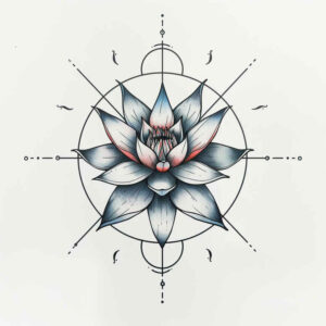 lotus-petals-detail – tattoo design ideas free ai generated – quiet-art – for-scapula – Gallery: lotuses-inkby-ai