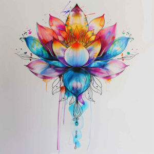 lotus-petals-detail – tattoo design ideas free ai generated – slender – for-fingers – Gallery: lotuses-inkby-ai