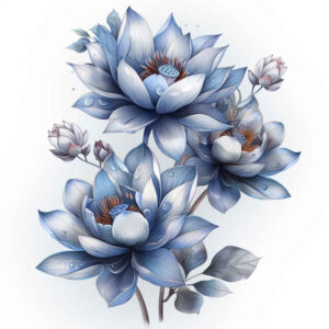lotus-rebirth-symbol – tattoo design ideas free ai generated – airy – for-temple – Gallery: lotuses-inkby-ai