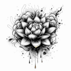 lotus-with-detail – tattoo design ideas free ai generated – basic – for-palm – Gallery: lotuses-inkby-ai