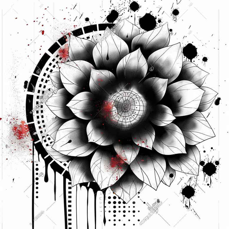lotuses tattoo design ideas single dot calm embodying perseverance